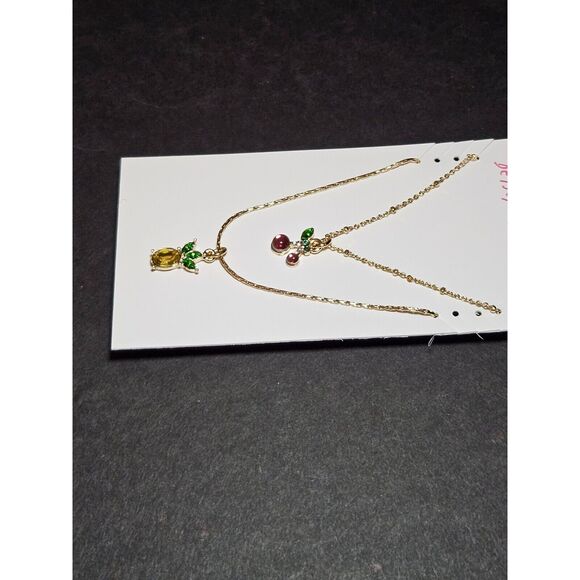 Betsey Johnson gold tone necklace set - Picture 5 of 8